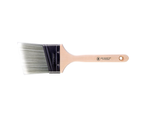 Wooster Brush 5221 2 Inch Silver Tip Angle Sash Paintbrush - 2 Pack