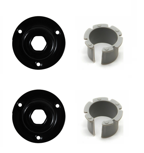 2 MTD Snowblower Bearing Housing 784-5618A-0637 + 2 Flange Bushing 741-0493C