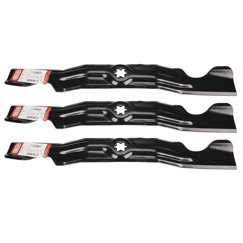 3 Pack Oregon Lawn Mower Blades Fit Cub Cadet 742-04053 942-04053 490-110-C123 490-110-M126 3 Blades For 50" Deck