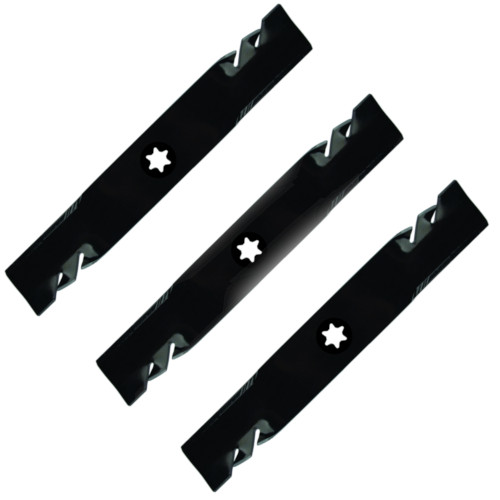 Gator Set of 3, Longer Life Fusion G5 3-in-1 Mulching Blades Compatible With: MTD Cub Cadet 742-04053, 742-04053A, 942-04053, 942-04053A. Made in USA