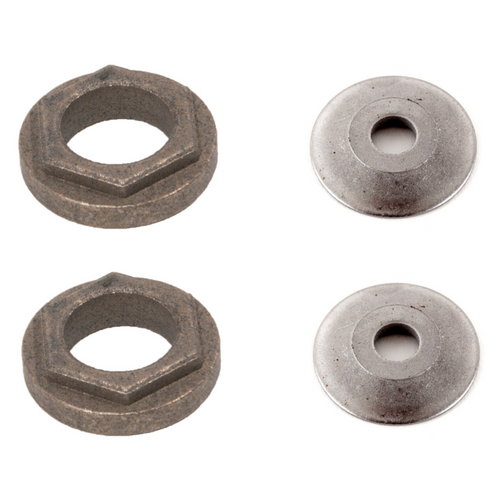 (2) MTD Hex Flange Bearings 941-04124 and (2) Caps 948-0389 1.25" x .16" Genuine