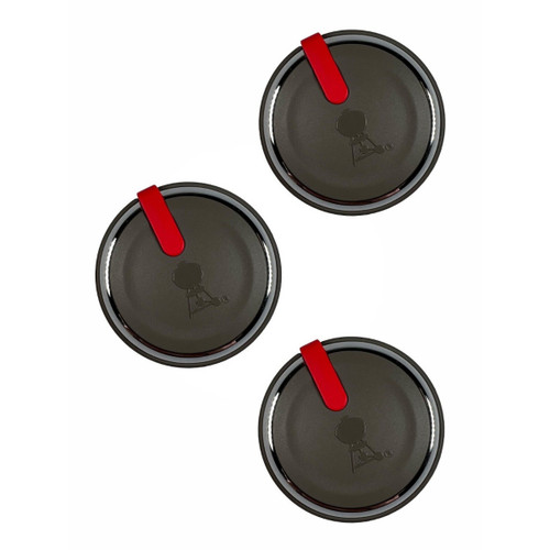 Weber 66047 3 Piece Knob Kit for 2019 and Newer Genesis II E/ES 310/610 Series Grills