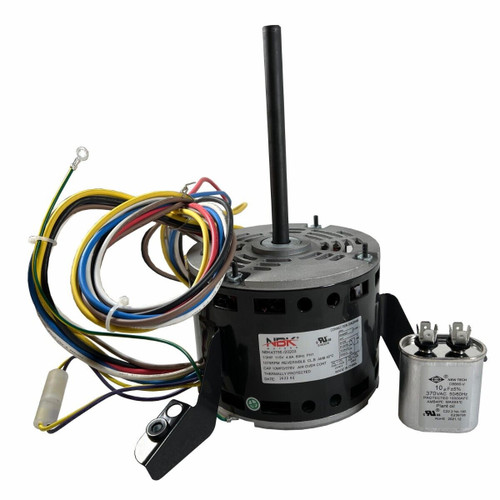 NBK 20203 Blower Motor 1/3 HP 115V 1075 RPM For Packard Mars GE Rotom Carrier