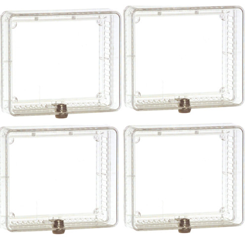Honeywell CG511A1000 Clear Locking Thermostat Cover Guard - Quantity 4