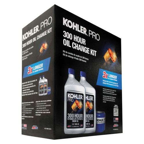 Kohler Pro 300 Hour Oil Change Kit 10W-50 KT715-KT745 CV620-752 1205001S 2585002