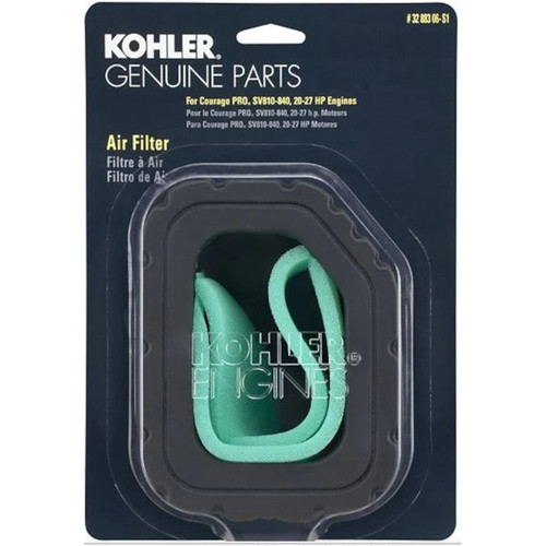 Kohler 32 883 06-S1 Engine Air Filter With Pre-Cleaner Kit For Courage PRO Twin