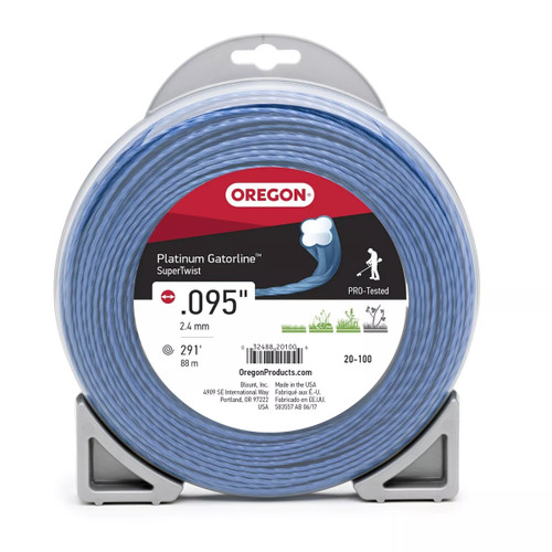 Oregon 20-100 Platinum Gatorline Supertwist Trimmer Line, .095-Inch, 1 Pound,.095" x 289 ft