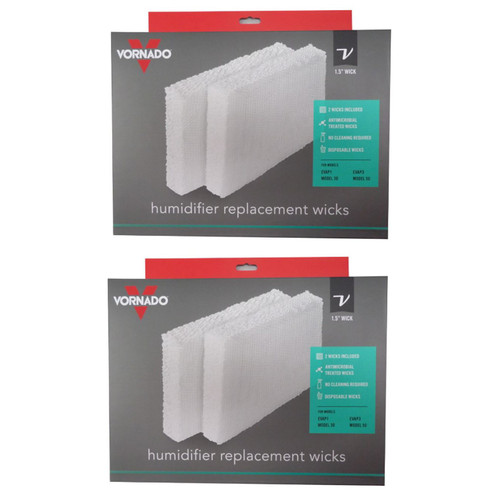 Vornado Evap1 Evap2 Evap3 Humidifier Wick Filter - 4 Pack - Genuine OEM