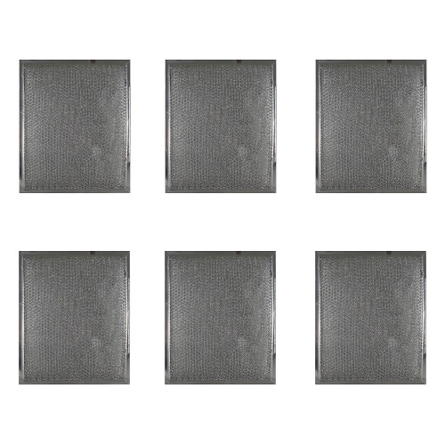 Aluminum and Microwave Filter Replaces Nutone 97006931 (6-Pack)