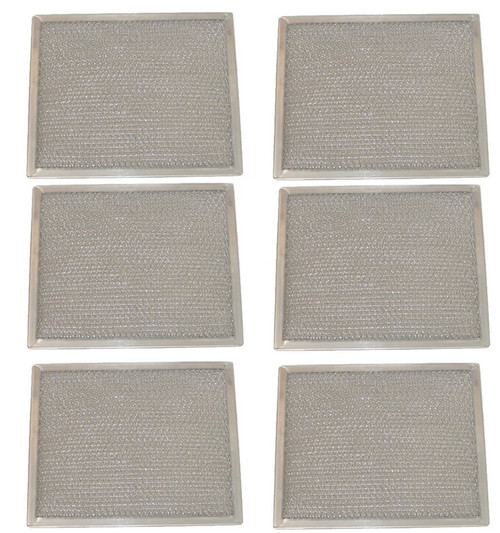 6 Compatible Broan Nutone 97005683 Grease Filters 9-7/8" x 11-5/8" x 3/8"