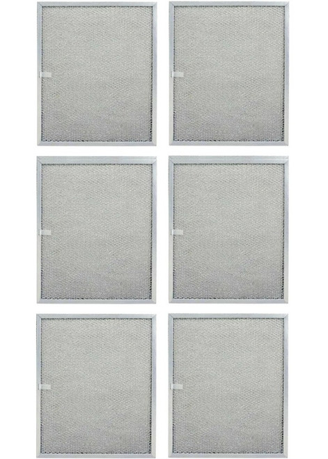 6 Compatible 99010300 Broan Grease Range Hood Filters 11-7/8" x 17-11/32"