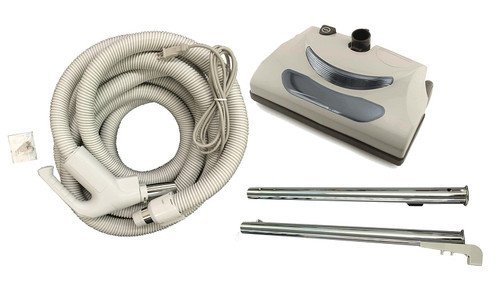 New Central Vacuum 35 Foot Hose Kit with Power Head for Nutone & Beam