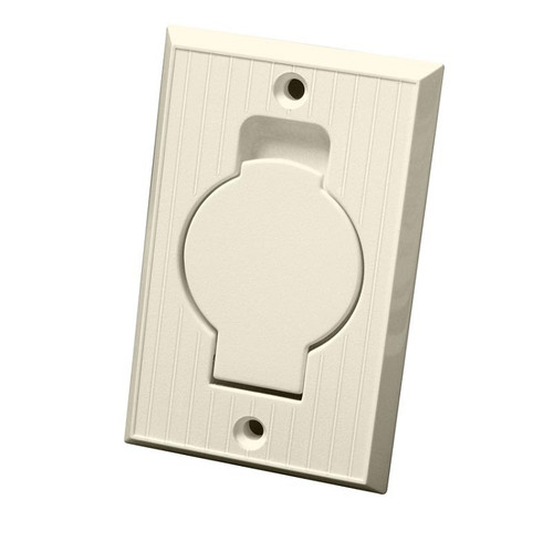 Vacuflo Central Vac Beige Inlet Valve with Round Door