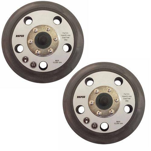 (2) 5" Hook Loop Velcro Sander Pads for Porter Cable 7334, 7335