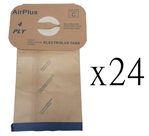 24 Vacuum Bags for Electrolux Style C Canister