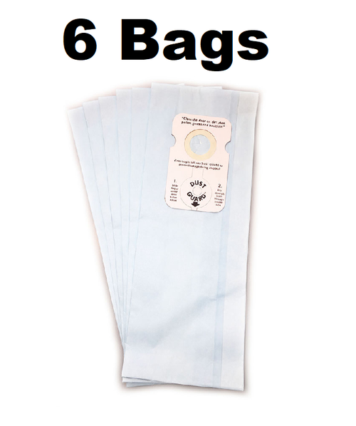 6 Vacuum Bags for Riccar Type B 8955, 8850, 8650, 8950, 8925, 8920, 8625