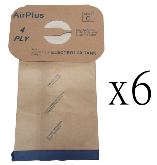 6 Vacuum Bags for Electrolux Canister Aerus C 