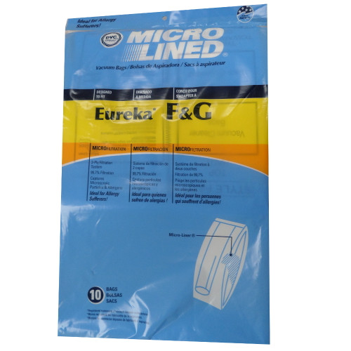 10 Allergy Bags for Eureka Style F&G Vacuum Cleaner F G Sanitaire Commercial