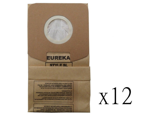 12 Allergy Bags for Eureka & Sanitaire Vacuum Style SL