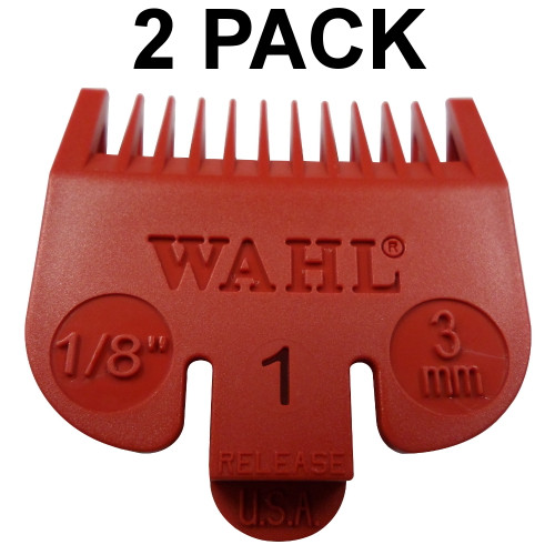 1/8" Wahl Professional Plastic Clipper Replacement Guide Guard #1 2 Pack