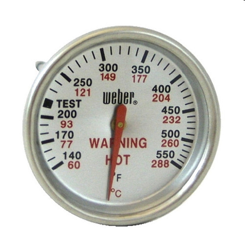 Weber 62538 Replacement Thermometer for Weber Grills with a Thermometer Hole on the Right Side of Lid