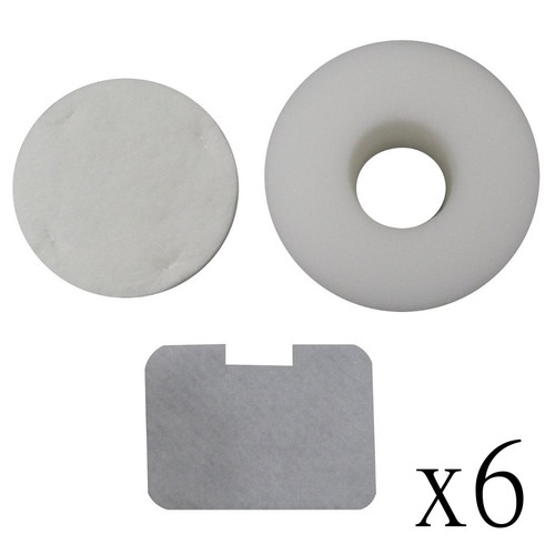 6 Foam & Felt Filter Set Fits Shark UV410, NV36, NV42, NV44, NV46 # XFF36 