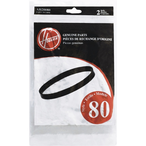 HOOVER GENUINE Vacuum Belt Style 80 T-Series AH20080 2 Pack
