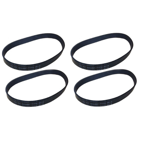 Sharp Twin Energy Upright Vacuum Cleaner Belt Replaces BU-3, 4 Pack