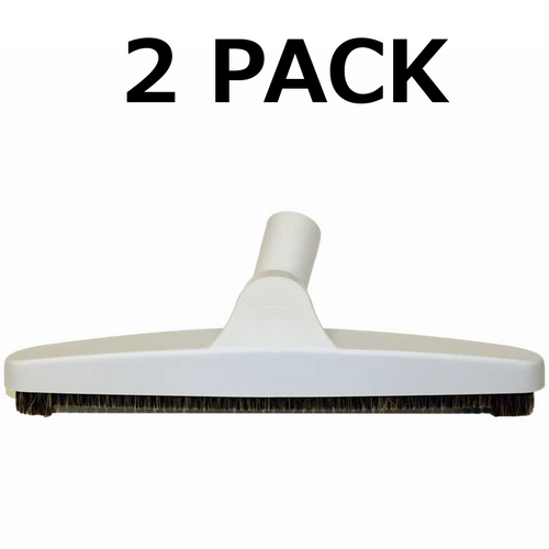 2 Premium 12" Bare Floor Brush for Central Vacuum & Portable Light Gray Fits All