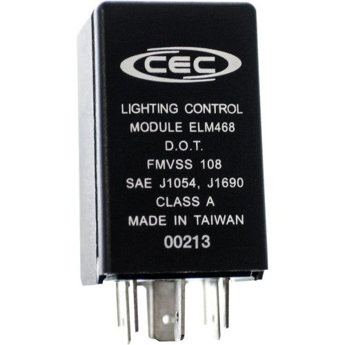 CEC Industries Electronic Turn Signal Flasher Relay 12 Amp ELM468, 4686094 EFL15