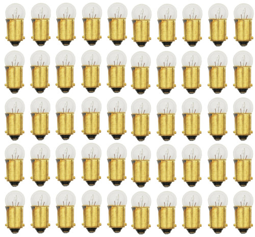 50x 53 Light Bulb Miniature Gauge Cluster Instrument Panel 12V G3-1/2 BA9S