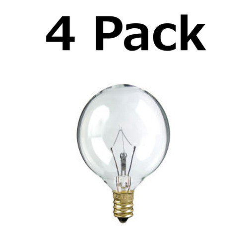 4 Pack Light Bulb for Large Scentsy Wax Diffusers/Tart Warmers, 25 Watt 130 Volt