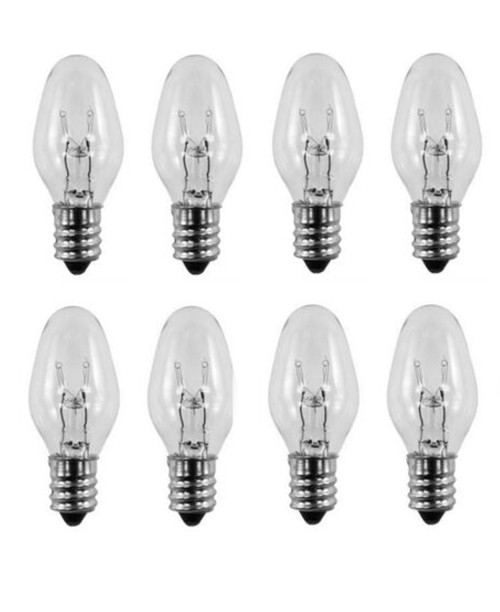 8 Pack Light Bulbs 15W for Scentsy Plug-In Warmer Wax Diffuser 15 Watt 120 Volt