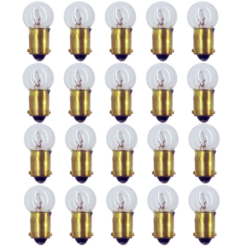 20x 57 Light Bulb Miniature Gauge Cluster Instrument Panel 12V G-4.5 BA9S