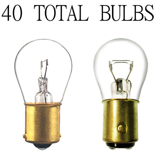 40x 1156 + 1157 Light Bulb Auto Car Brake Stop Signal Turn Reverse Tail Lamp