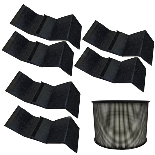 HEPA Plus Filter for Filter Queen Defender Air Purifier 360 AM4000 D360 w 6 Wraps