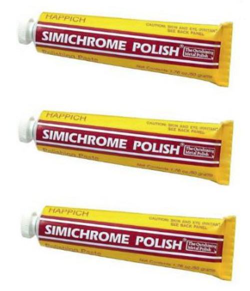 3 Simichrome TUBE-50G Outshining Metal Polish (1.76 oz) - Prevents Tarnishing