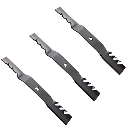 54" Mower Mulch Gator Blades 187254 187255 187256 Husqvarna Craftsman Poulan (3-Pack)