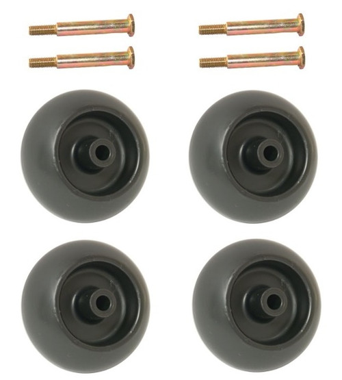 Deck Wheels & Bolts for Ariens, Gravely, Cub Cadet, John Deere, Murray (4-Pack)