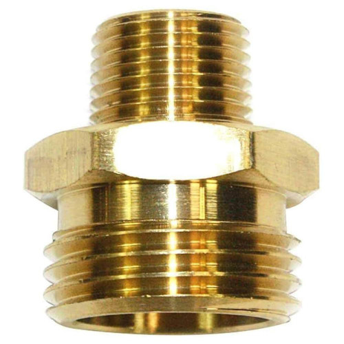 Interstate Pneumatics FGM016 3/4" GHT Male x 3/8 Inch Male NPT Hose Fitting