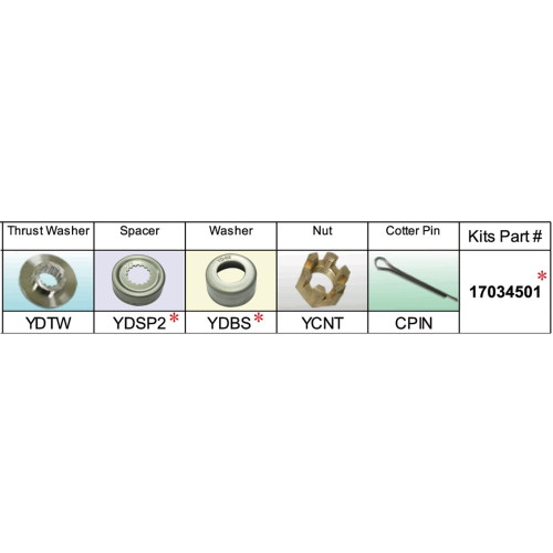 Solas 17034501 YD-PKT Propeller Kit