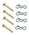 Yard Man Snowblower Shear Pin, Cotter Pin 4 Pack 714-04040