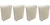 4 Wicking Humidifier Filters for Emerson MoistAir HDC12