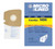 DVC Micro-Lined Paper Replacement Bags Style MM Fit Eureka Canister Models 3670 and 3680 Series - 3 Bags