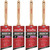 Wooster Brush 5221 3 Inch Silver Tip Angle Sash Paintbrush - 4 Pack