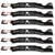 6PK Oregon 198-086 Blades for 50" MTD Cub Cadet Troy-Bilt 742-04053, 942-04053, 742-04056, 942-04056