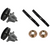 (2) MTD 942-04312A Mower Blades, (2) 918-04822B Spindles, (2) Nuts 712-0417A