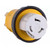 Superior Electric RVA1509L RV Power Cord Adapter 50 amp Male to 50 amp Twist Lock Female Camper Detachable