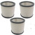 3 Filter Cartridge Fits Shop Vac Wet Dry Replaces 90304 9030400 903-04-00 9034