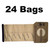 24 Bags for Electrolux Upright Vacuum Cleaner Style U
